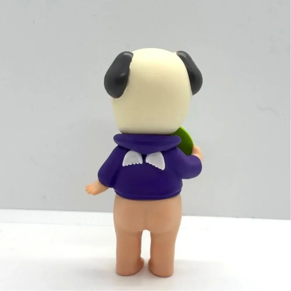 New Unbranded Kewpie/Angel Mini Figure in Pug Dog Costume, Open Blind Box